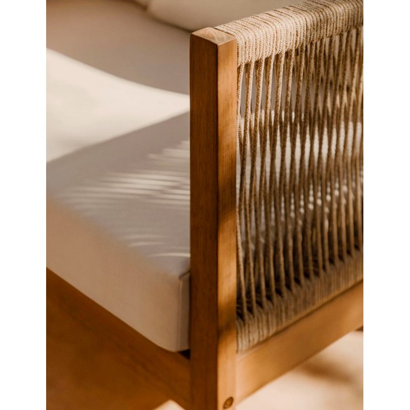 Salon lounge 4 places en bois ACACIA