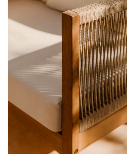 Salon lounge 4 places en bois ACACIA