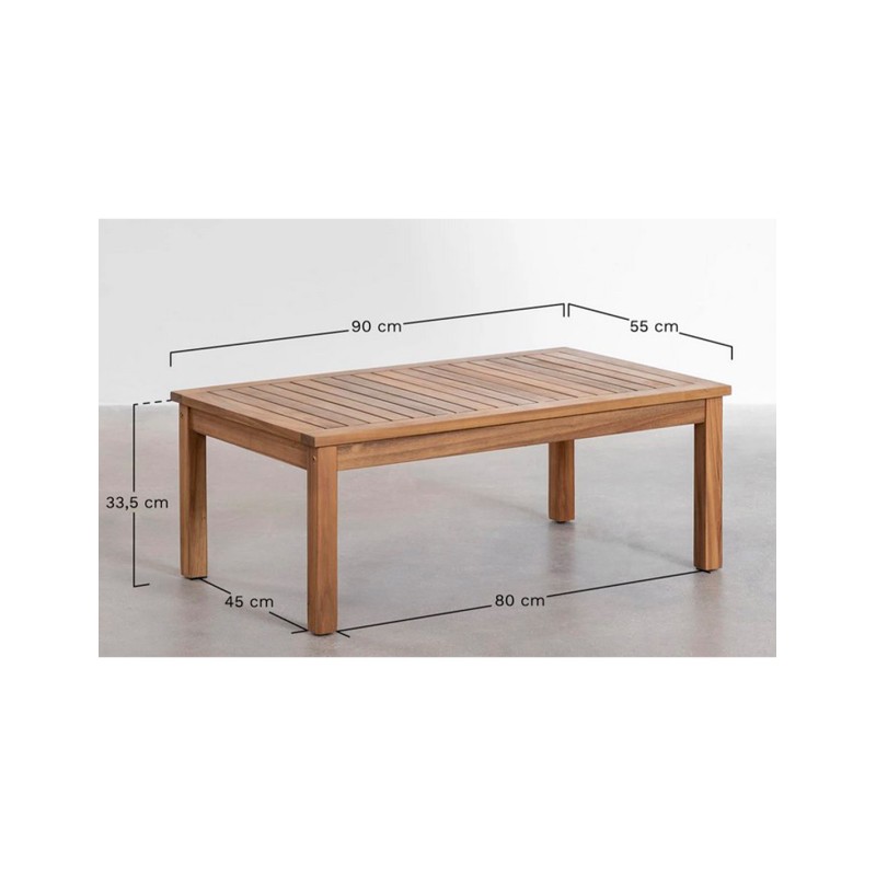 Salon lounge 4 places en bois ACACIA