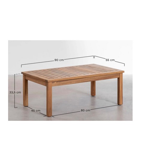 Salon lounge 4 places en bois ACACIA