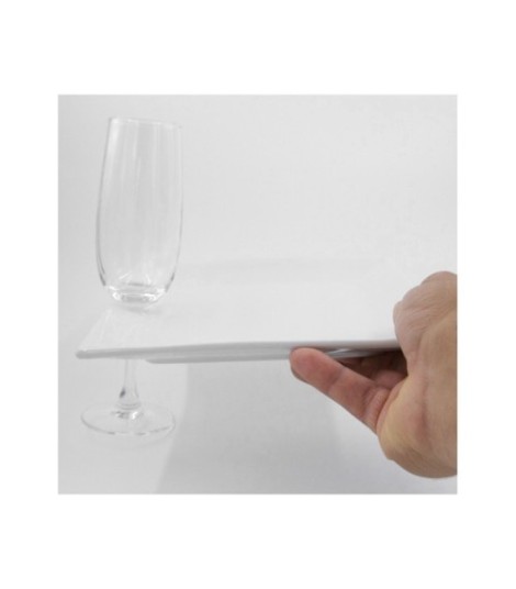 Assiette Cocktail avec Encoche Porte Verre