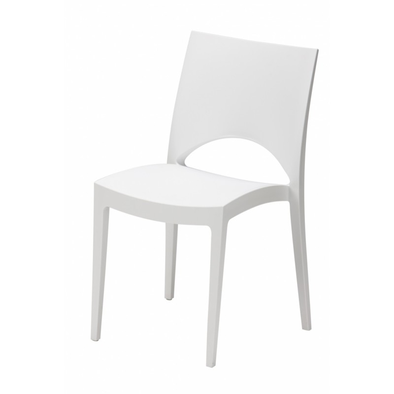 Chaise blanche lisa