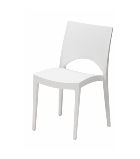 Chaise blanche lisa
