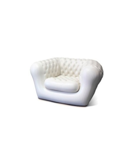 Fauteuil gonflable Blanc crème BUBBLE - 1 place